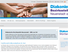 Tablet Screenshot of diakonie-neuenstadt.de
